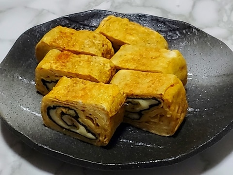 カレーチーズ海苔巻き卵焼き